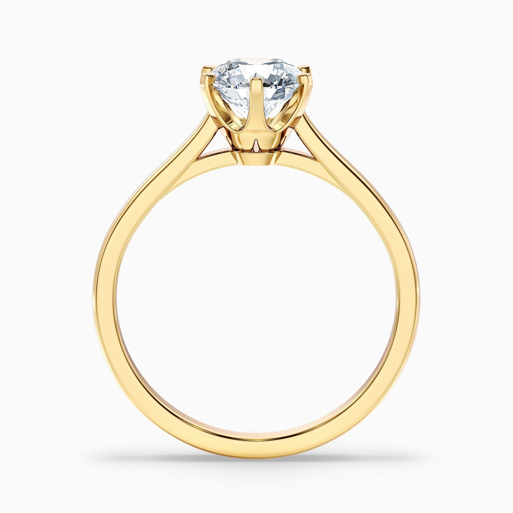 Glacier Round Solitaire Lab Grown Diamond Ring